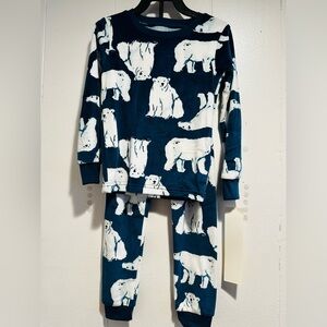 Carter's Blue and White Polar Bear Pajama Set